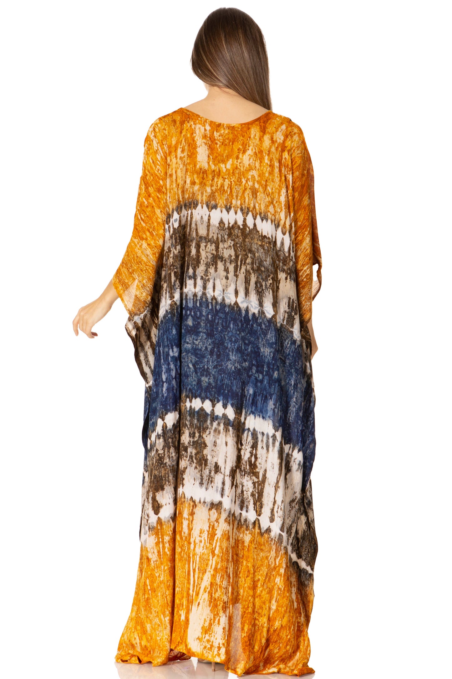 Sakkas Catia Women's Boho-Style Long Maxi Caftan for Lounging and Casual Wear - Concordia Style Boutique