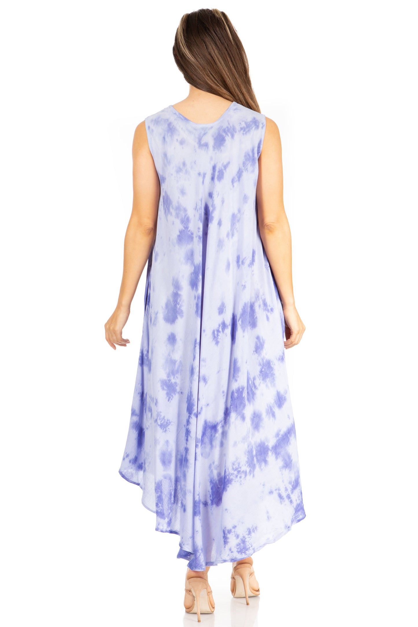 Sakkas Starlight Second Tie Dye Caftan Dress: Women's Beach Cover Up - Concordia Style Boutique