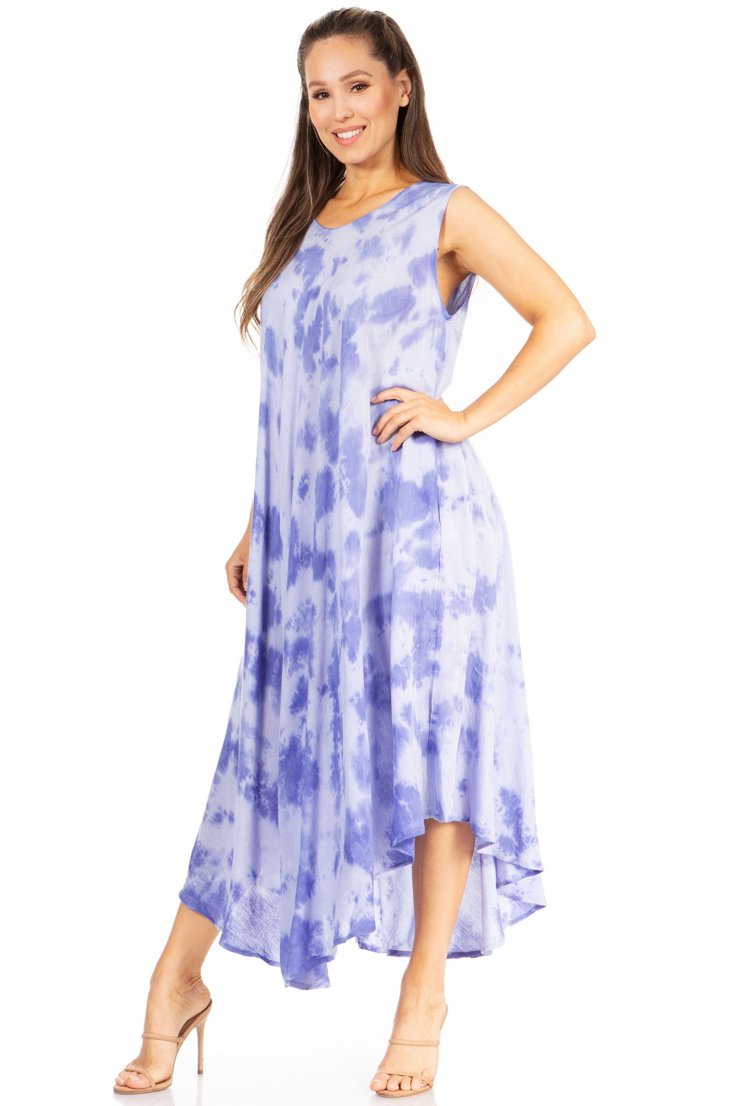 Sakkas Starlight Second Tie Dye Caftan Dress: Women's Beach Cover Up - Concordia Style Boutique