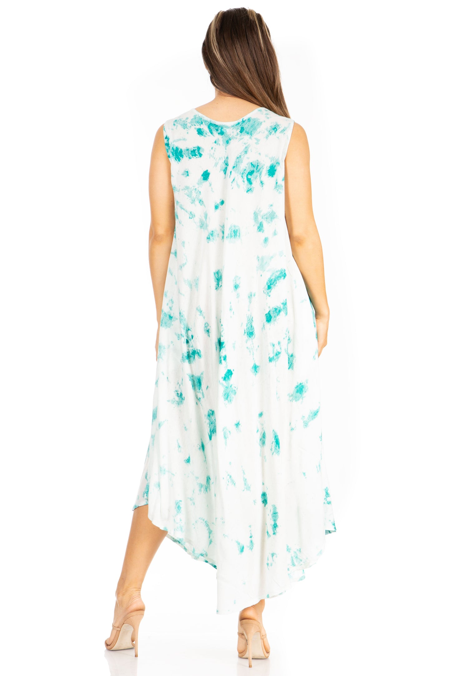 Sakkas Starlight Second Tie Dye Caftan Dress: Women's Beach Cover Up - Concordia Style Boutique