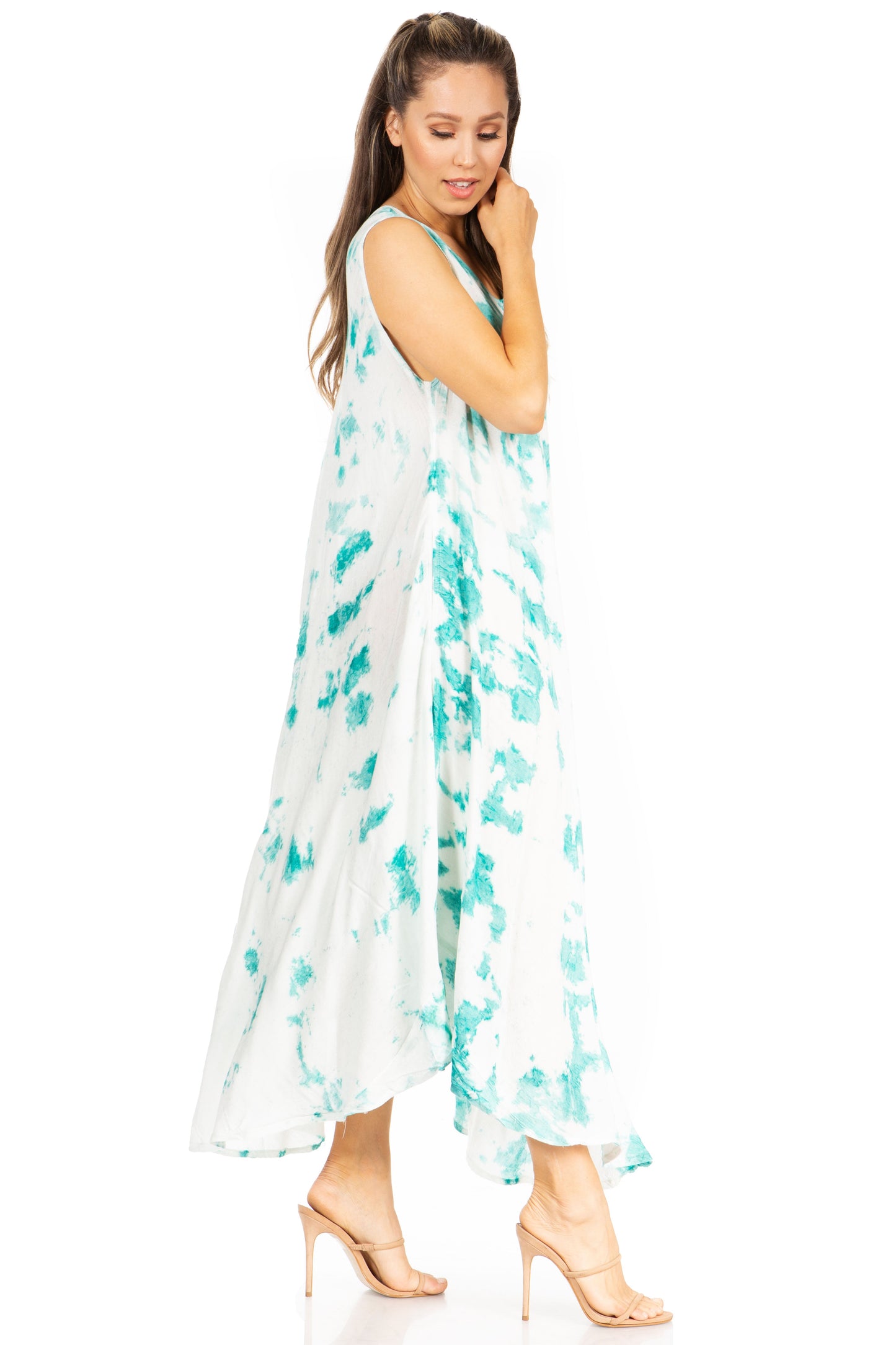 Sakkas Starlight Second Tie Dye Caftan Dress: Women's Beach Cover Up - Concordia Style Boutique