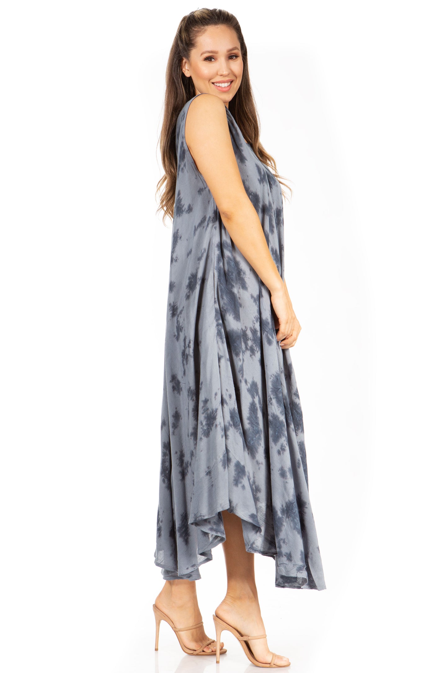 Sakkas Starlight Second Tie Dye Caftan Dress: Women's Beach Cover Up - Concordia Style Boutique