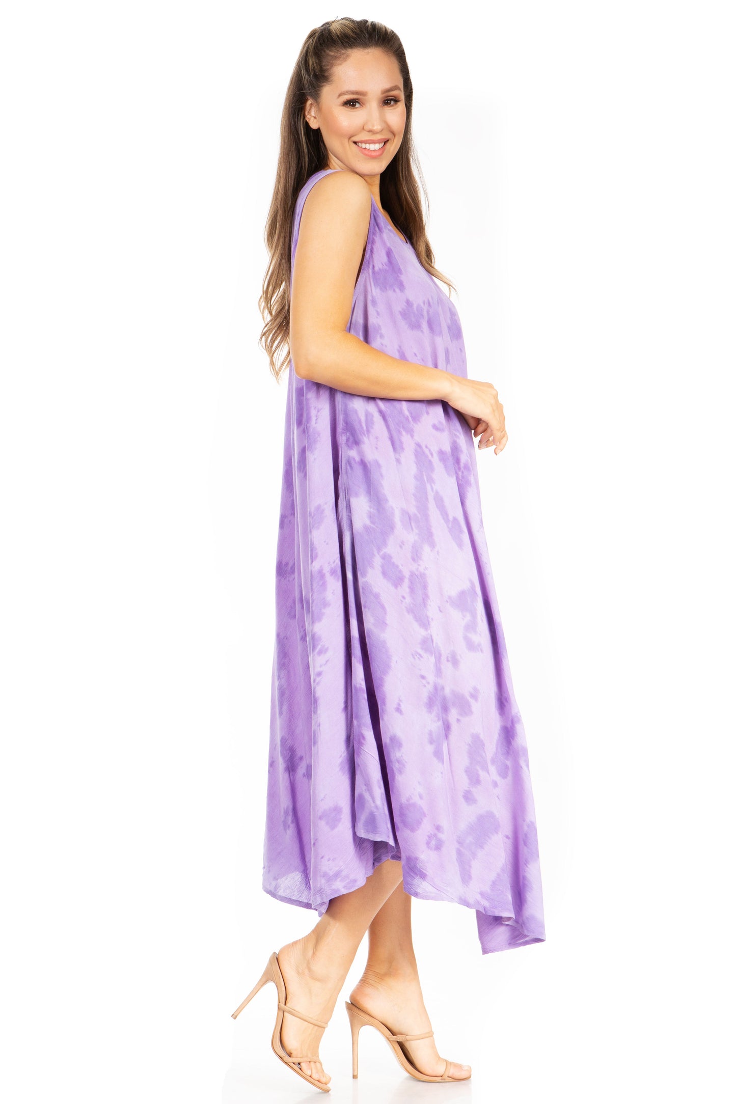 Sakkas Starlight Second Tie Dye Caftan Dress: Women's Beach Cover Up - Concordia Style Boutique