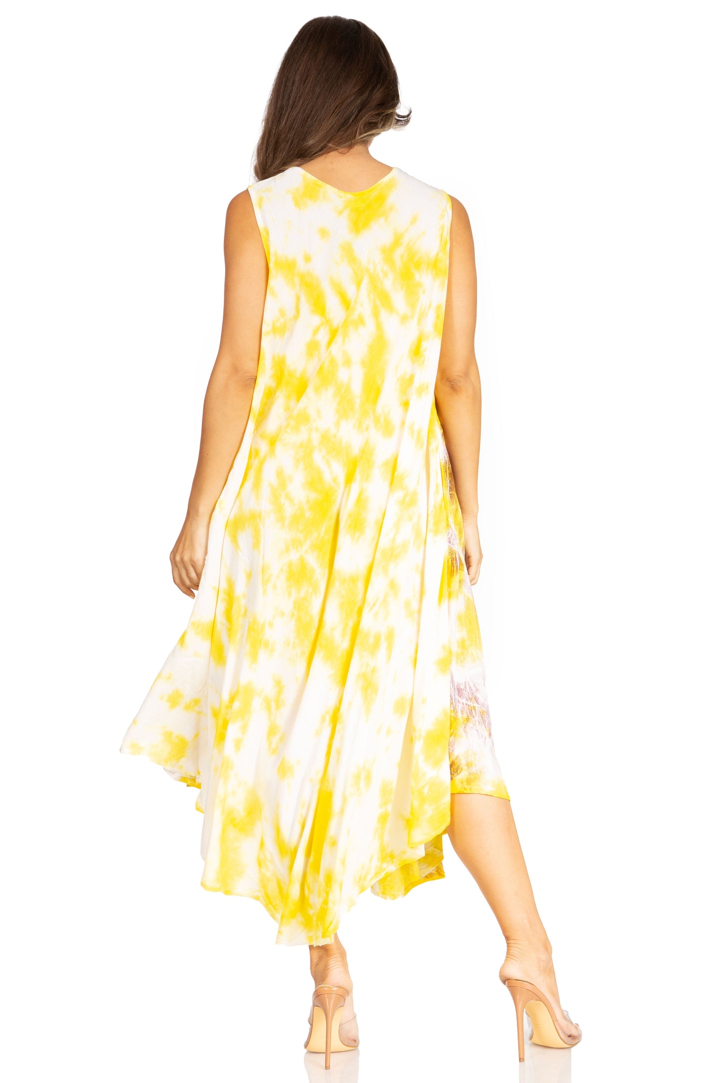 Sakkas Starlight Third Tie Dye Caftan Dress: Women's Beach Cover Up - Concordia Style Boutique