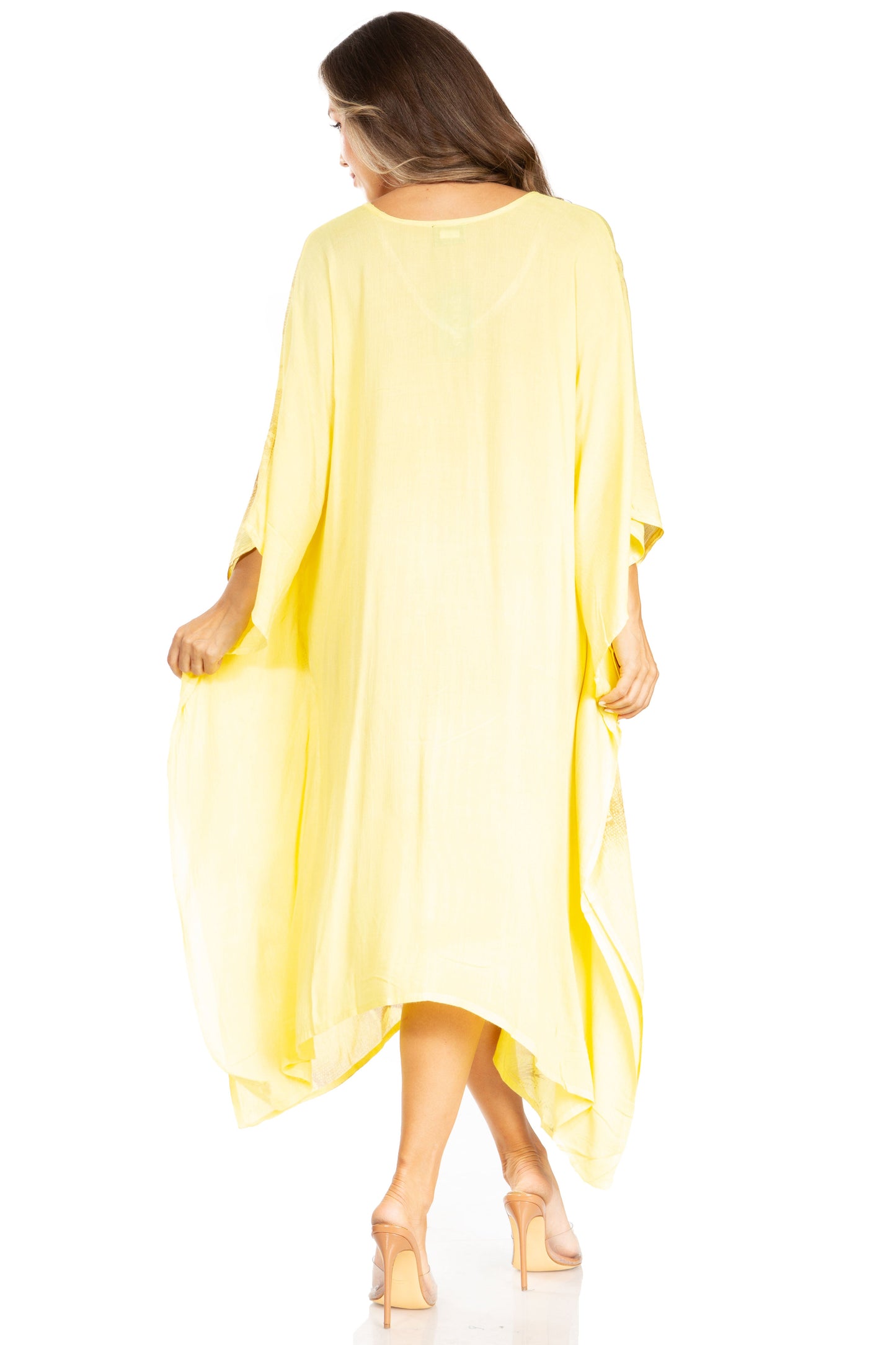 Sakkas Clementine Third Women's Tie Dye Caftan Dress/Cover Up Beach Kaftan Summer - Concordia Style Boutique