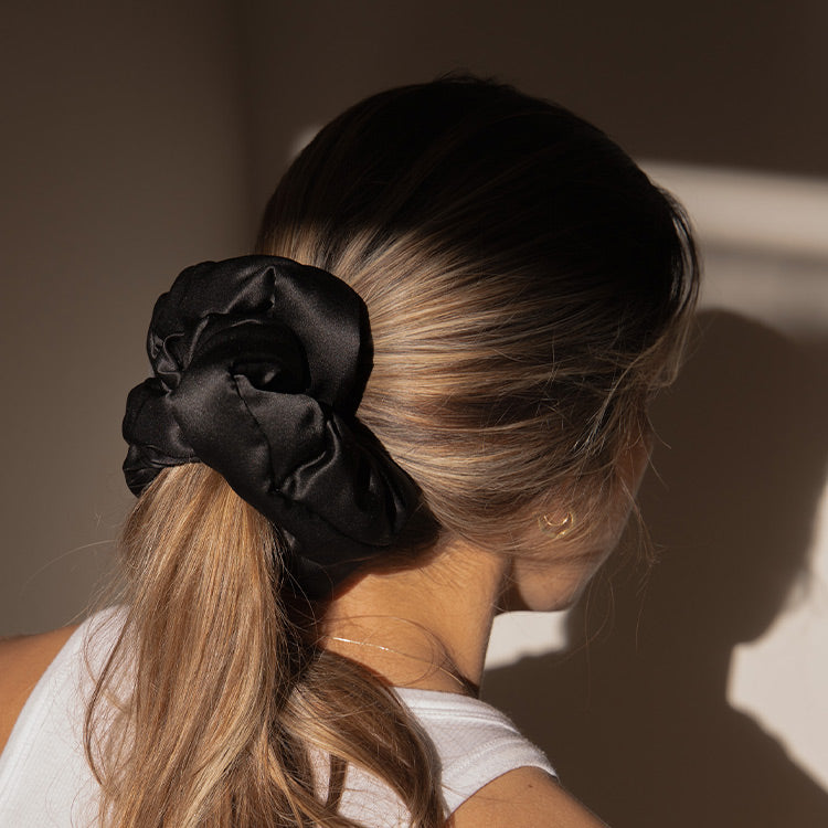 Black Jade - Padded Scrunchie - Concordia Style Boutique
