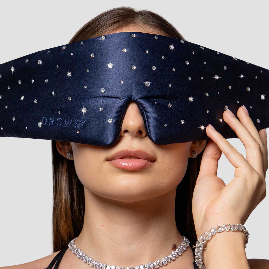 Silk Sleep Eye Mask Crystals by Swarovski® - Concordia Style Boutique