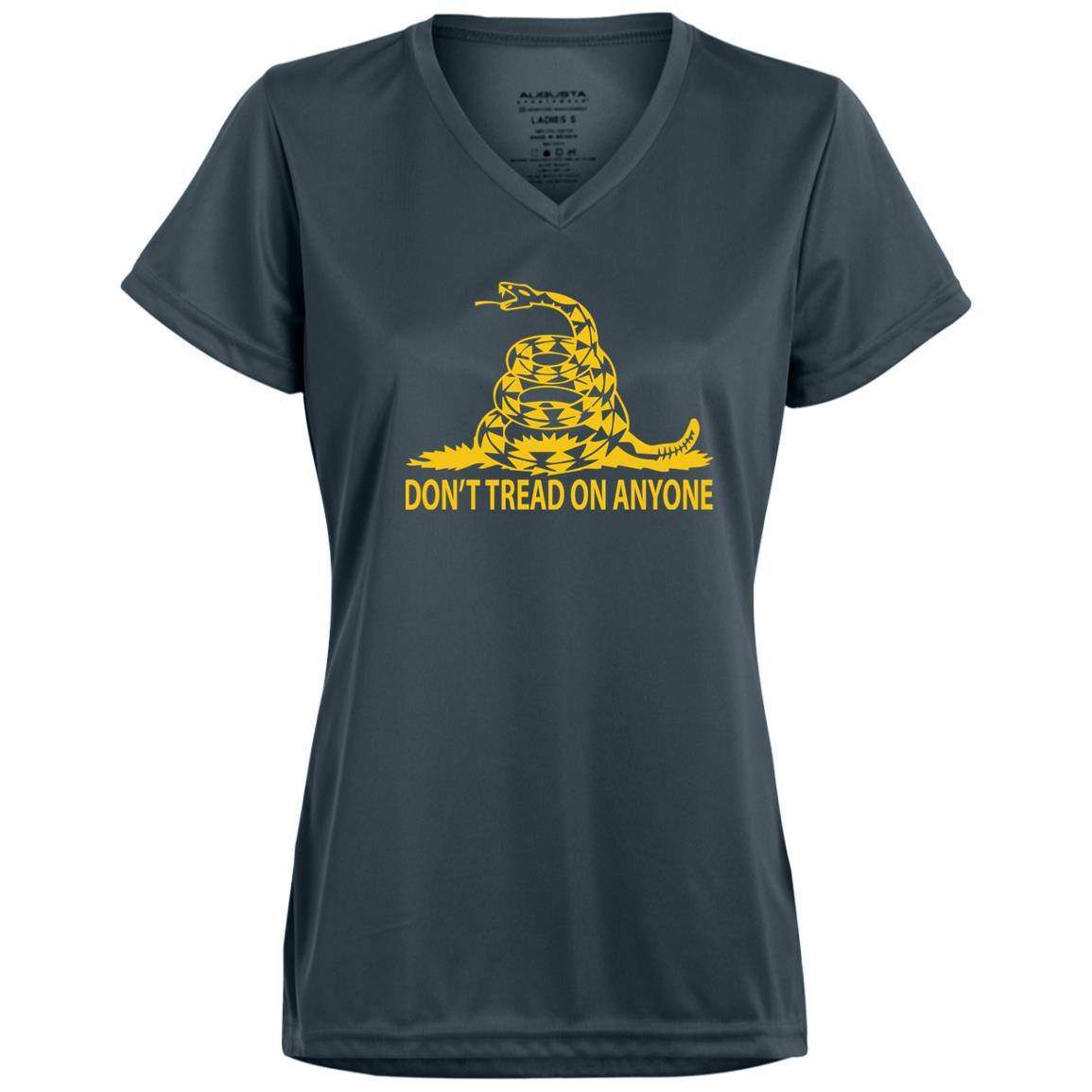 Don't Tread on Anyone Ladies’ Moisture-Wicking V-Neck Tee - Concordia Style Boutique