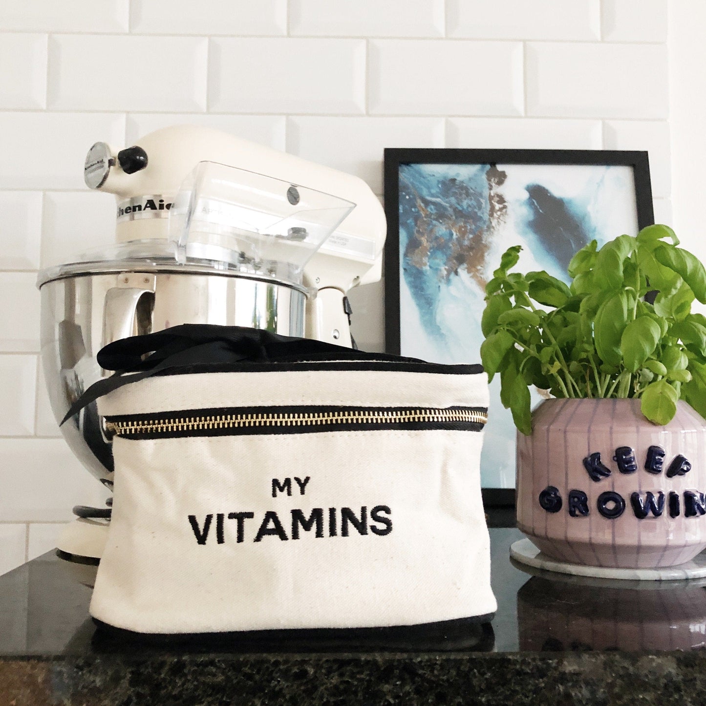 Vitamins Storage and Travel Box, Cream - Concordia Style Boutique