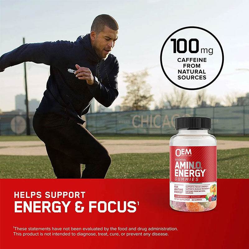 Energy gummies amino acids exercise and fitness gummies - Concordia Style Boutique