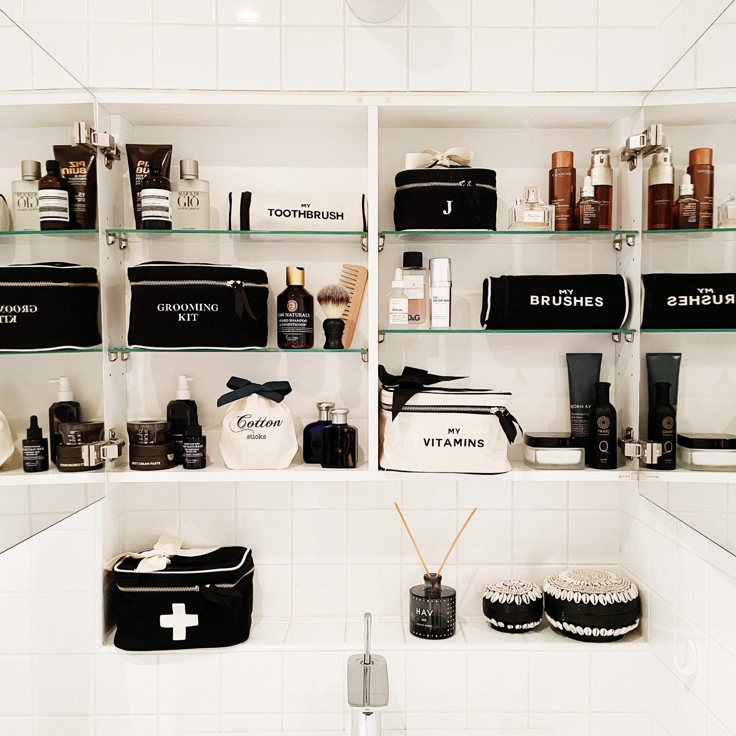 Vitamins Storage and Travel Box, Cream - Concordia Style Boutique