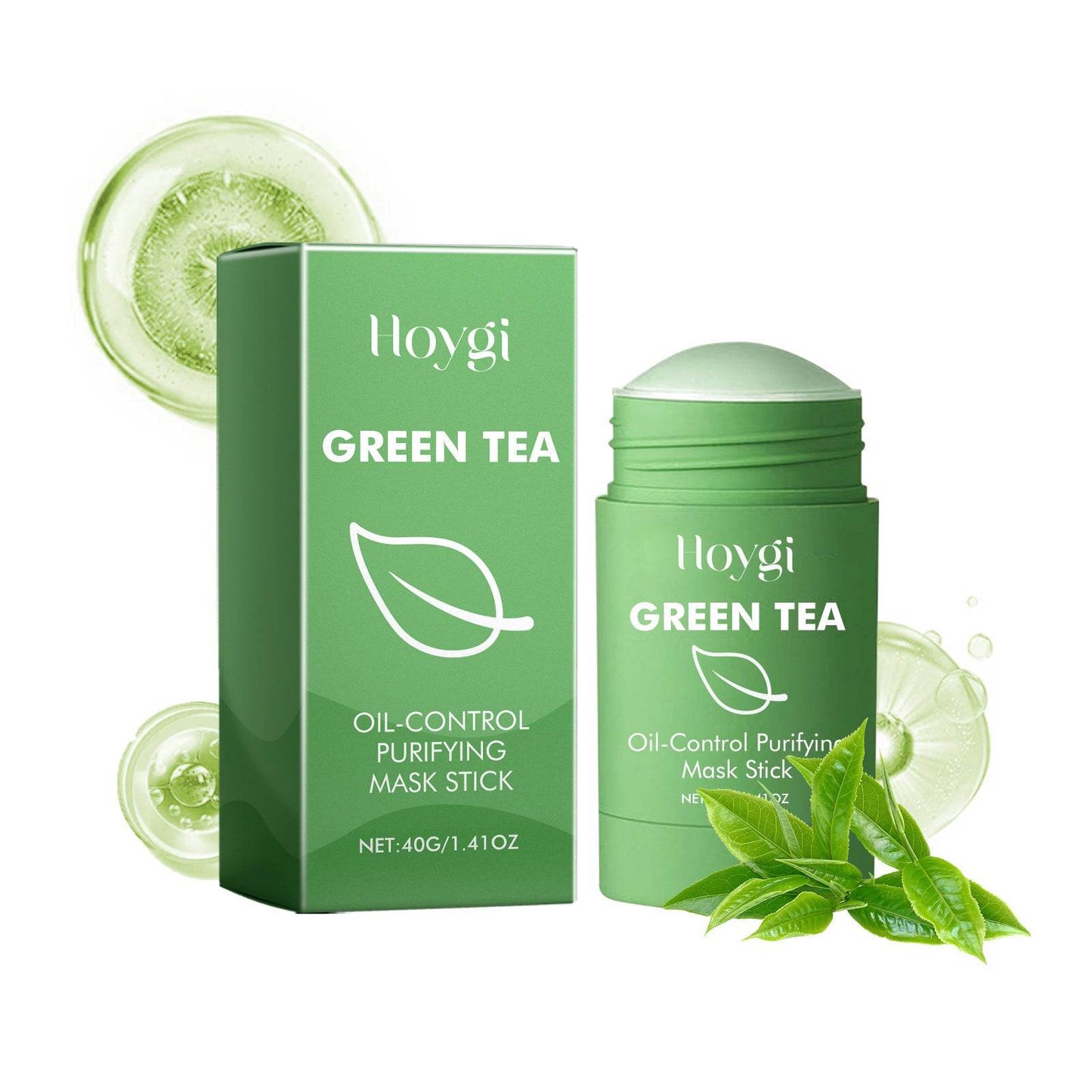 HOYGI Green Tea Cleansing Mask Pores - Purifying - Removes Blackheads - Oil Control - Acne Treatment - Blemish Mark Whitening Moisturizing Mask - Concordia Style Boutique