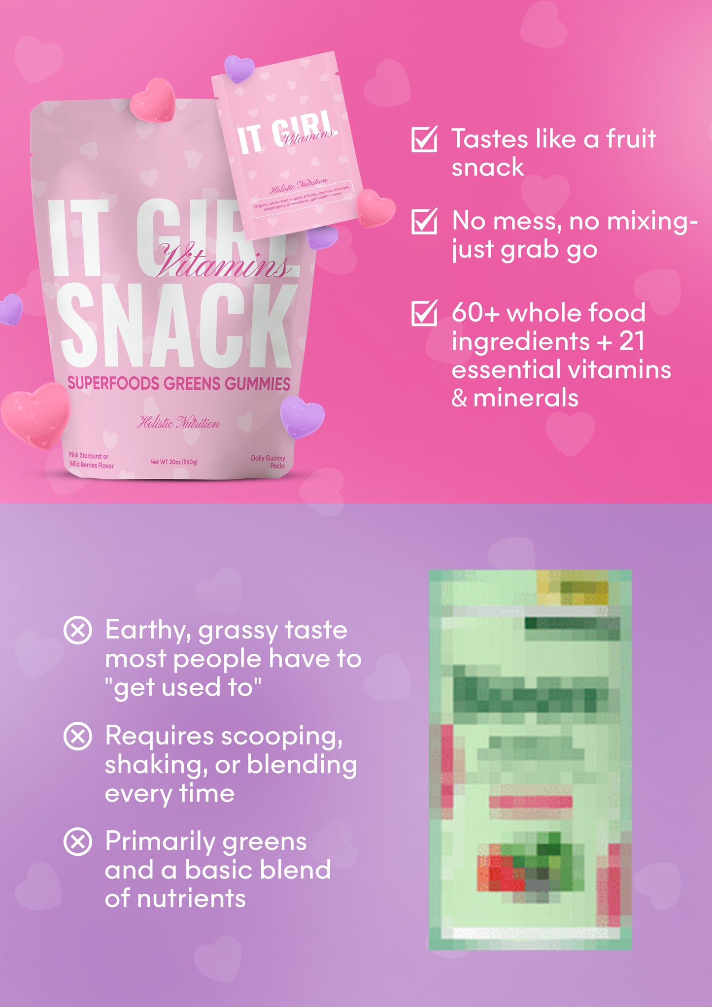 It Girl Snack - Superfood Greens Gummies