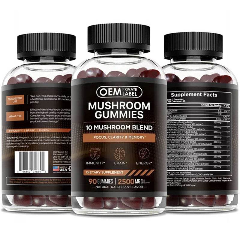 Mushroom Gummies Brain Booster / Lion Mane Mushroom Gummies - Concordia Style Boutique