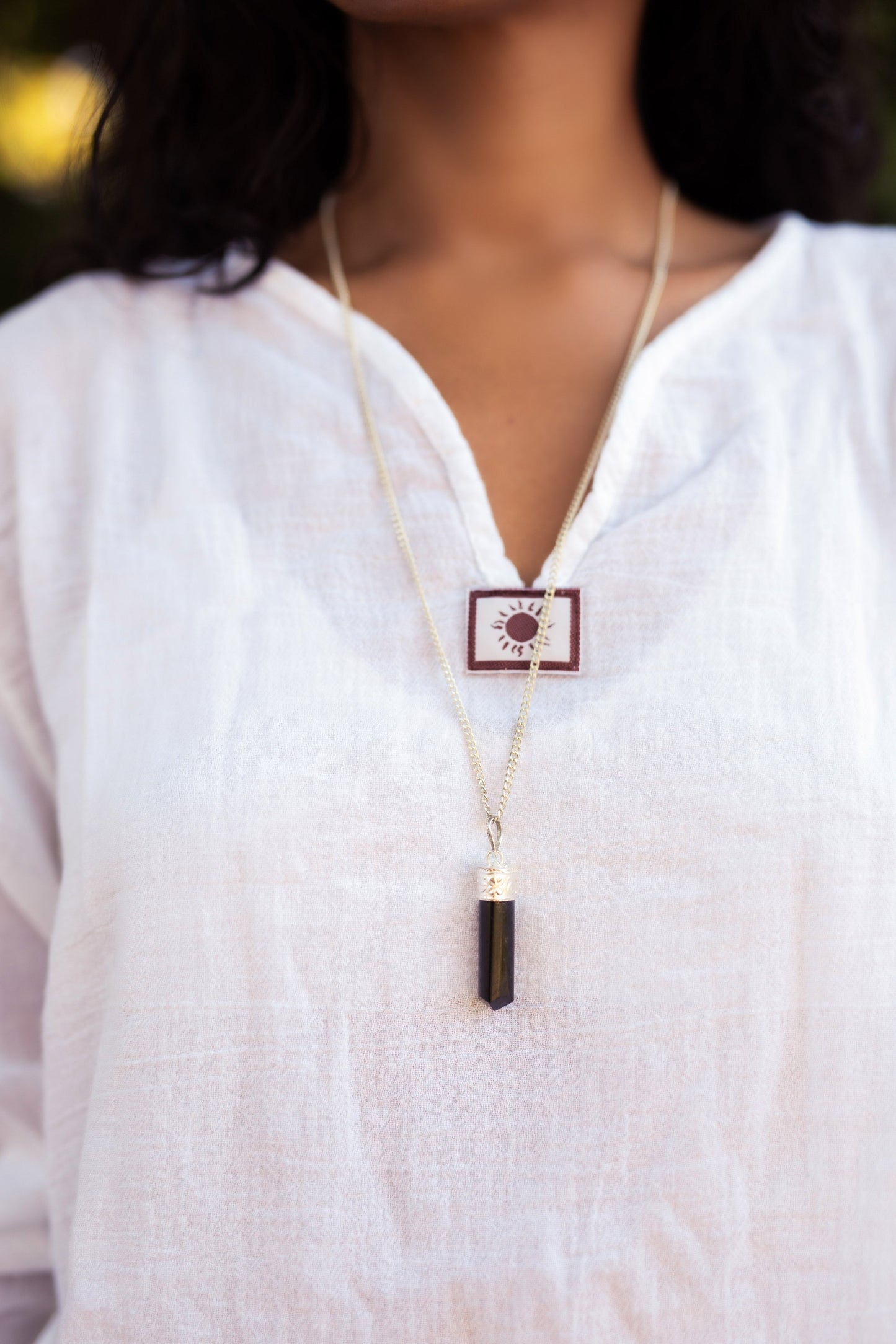 Black Tourmaline Protection Pendant (Ships from USA!)