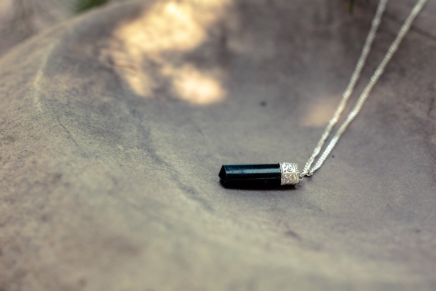 Black Tourmaline Protection Pendant (Ships from USA!)