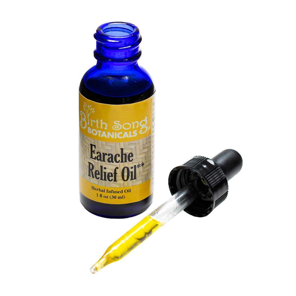 Herbal Ear Oil, Natural Ear Drops, Blended with Garlic and Mullein Flowers, for Swimmers and Wax Removal 1 oz. - Concordia Style Boutique