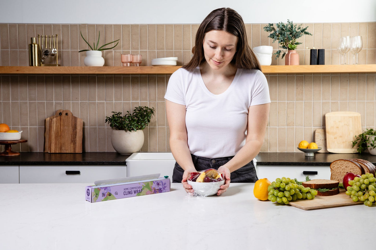 The Complete Eco Friendly Kitchen Bundle – Compostable Zip Bags, Cling wrap, Sponges & Trash Bags