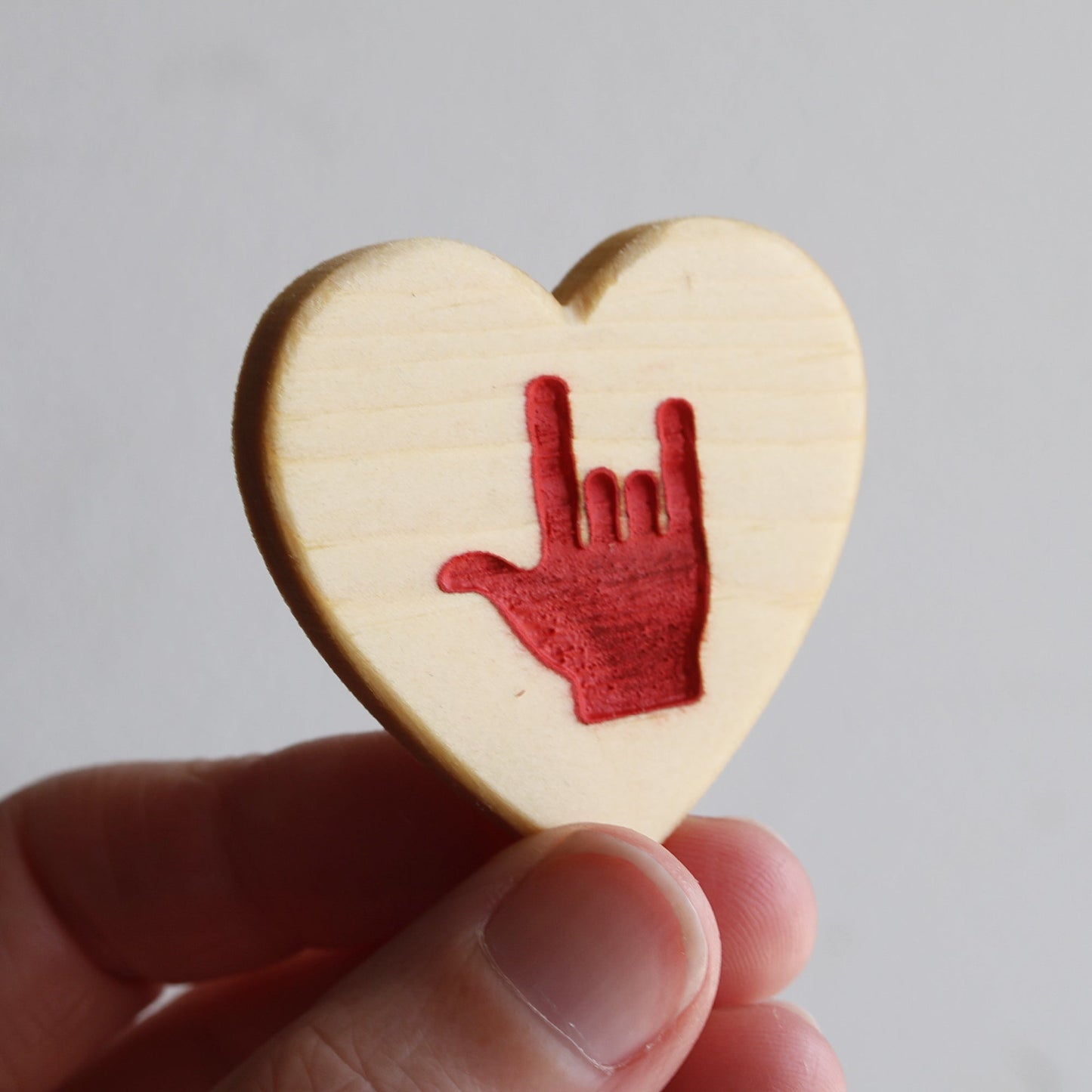 Engraved Heart Magnets