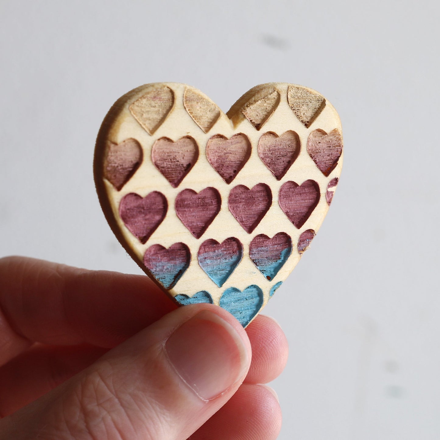 Engraved Heart Magnets
