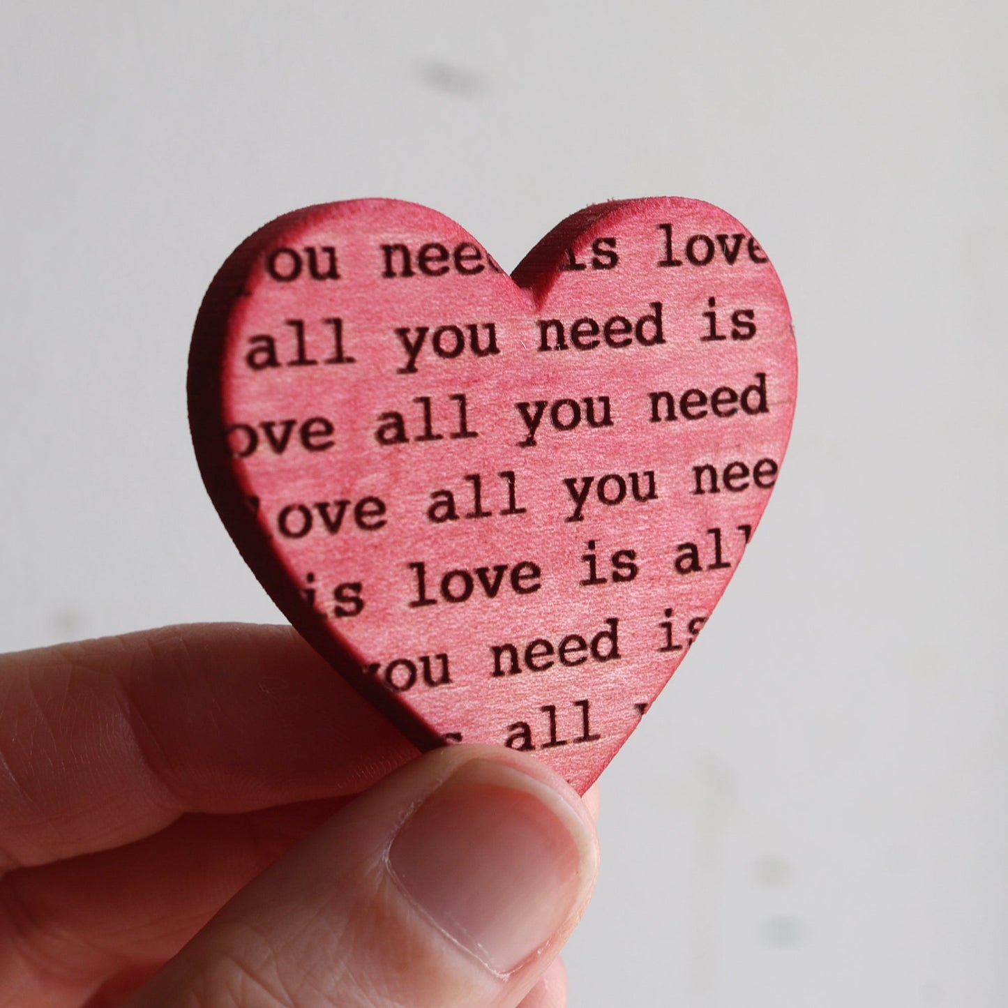 Engraved Heart Magnets