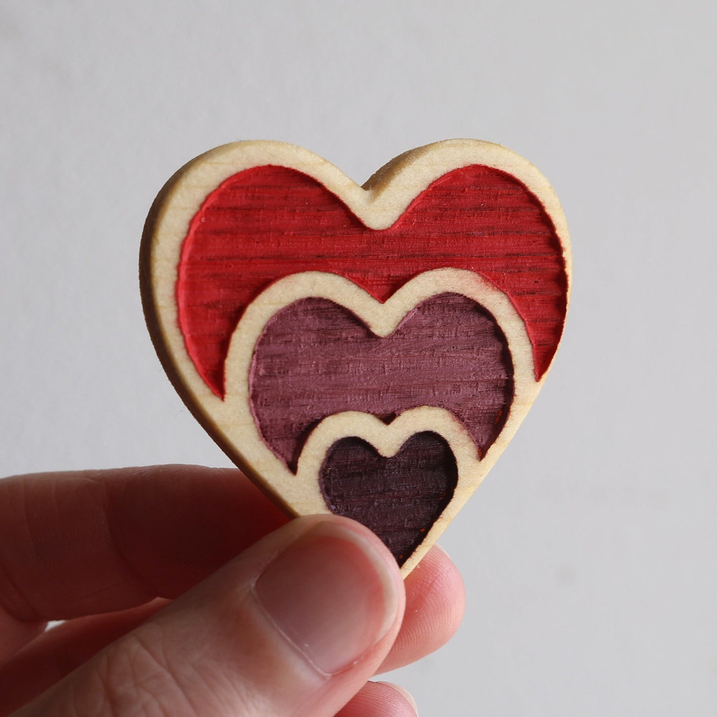 Engraved Heart Magnets