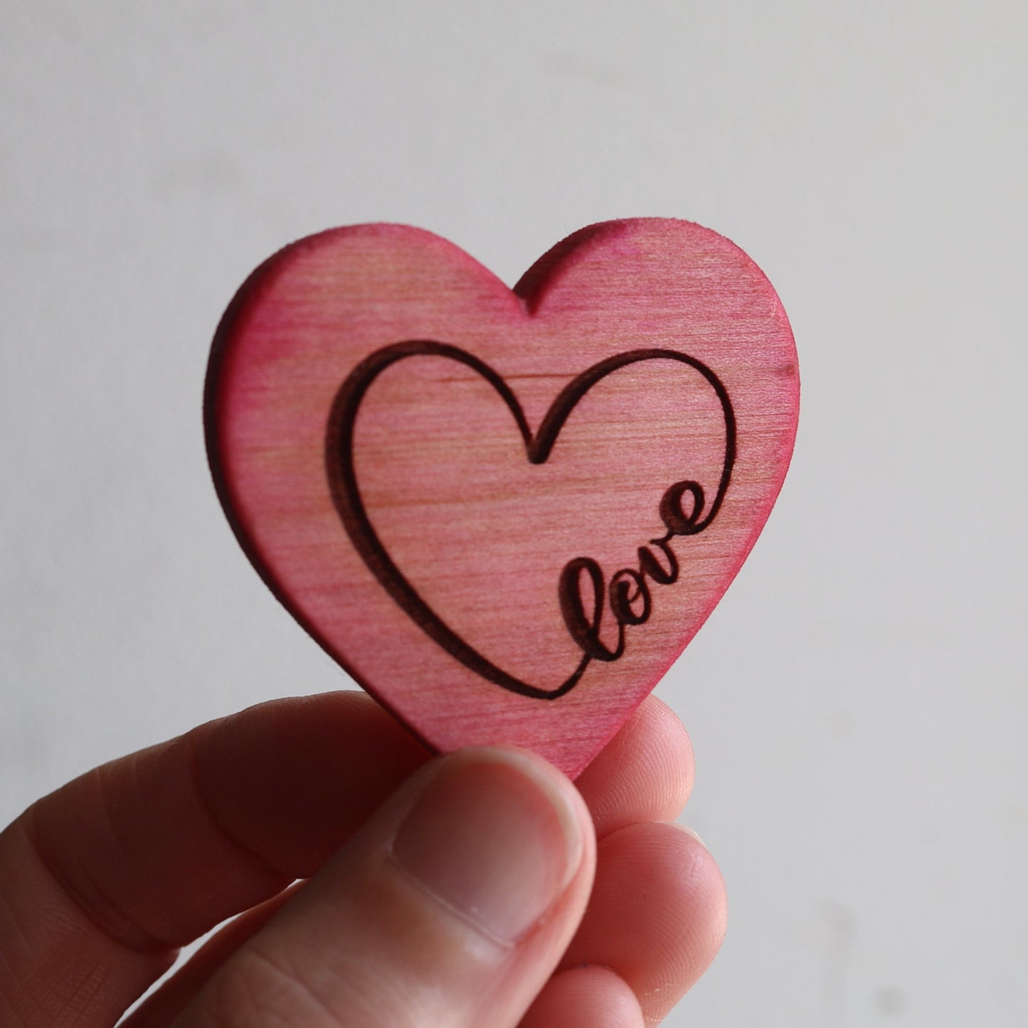 Engraved Heart Magnets