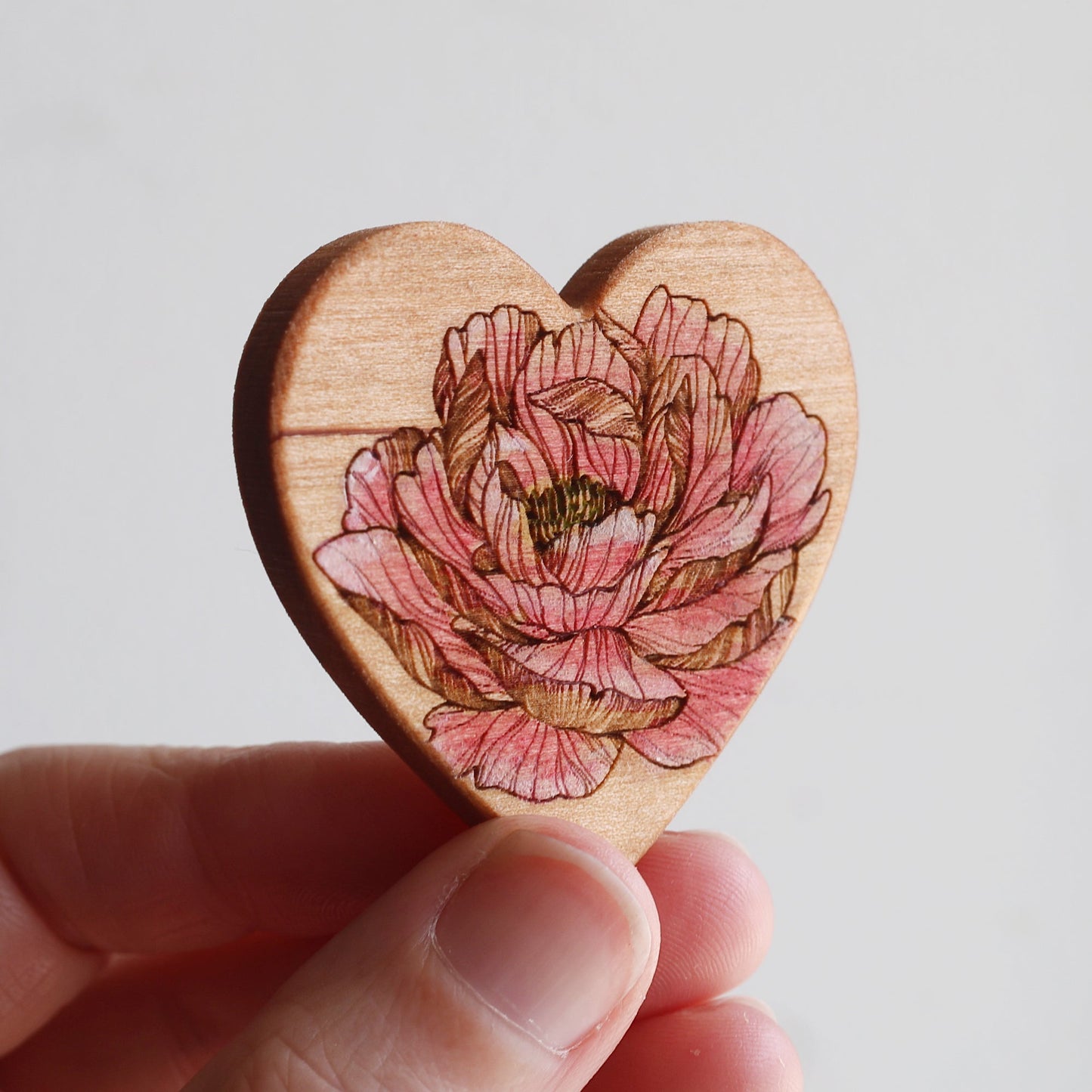 Engraved Heart Magnets