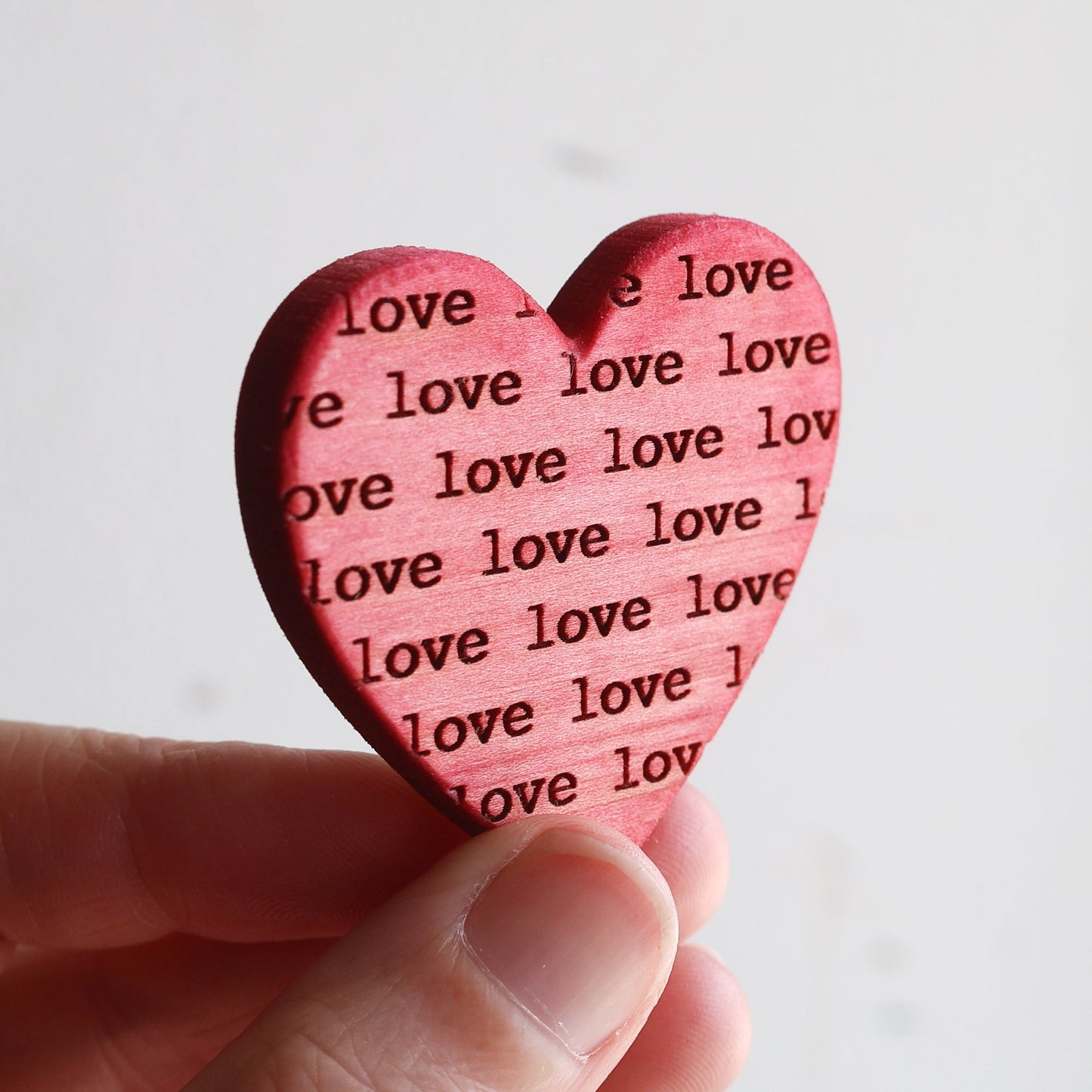 Engraved Heart Magnets
