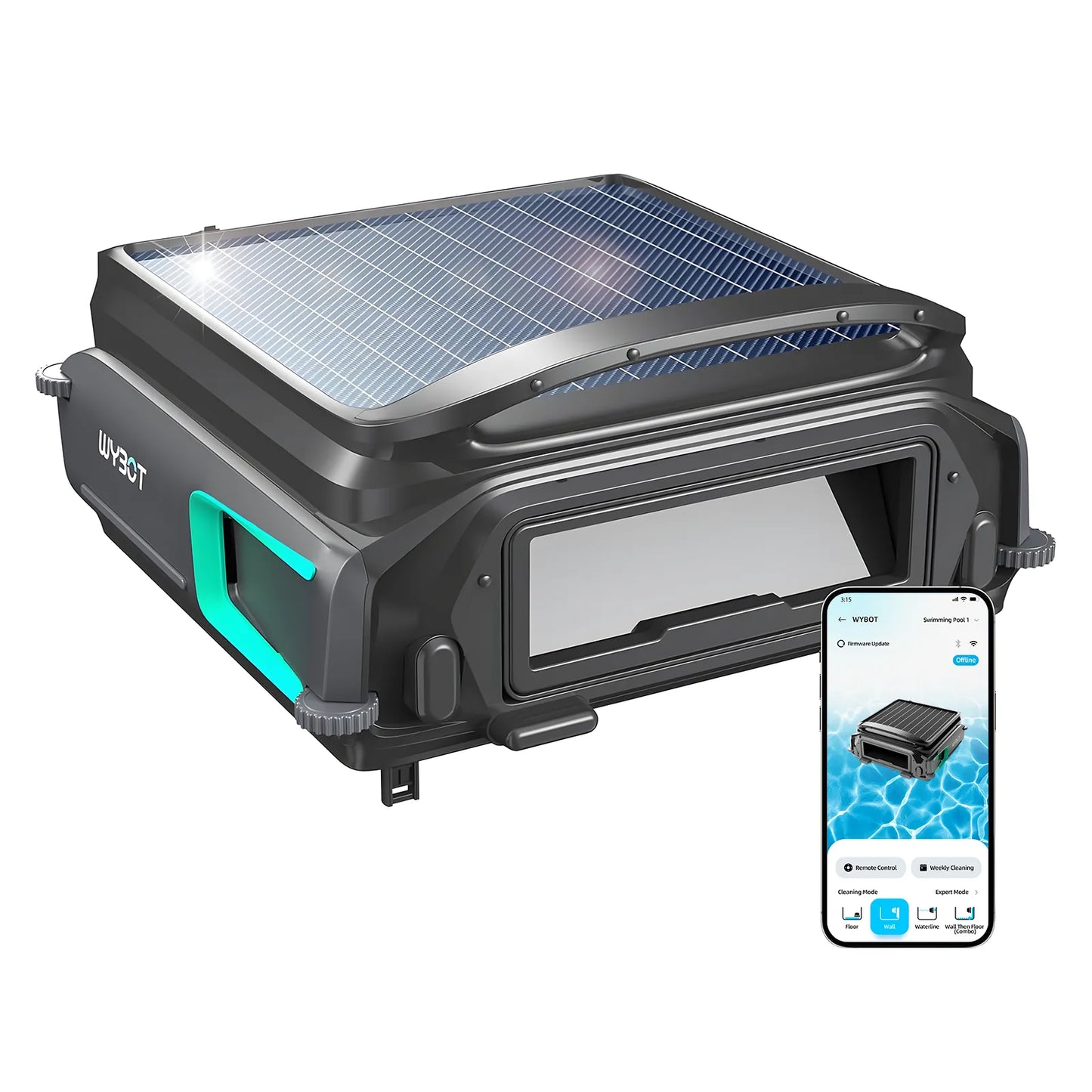 WYBOT F1 Pool Skimmer Solar Powered Robotic Cleaner