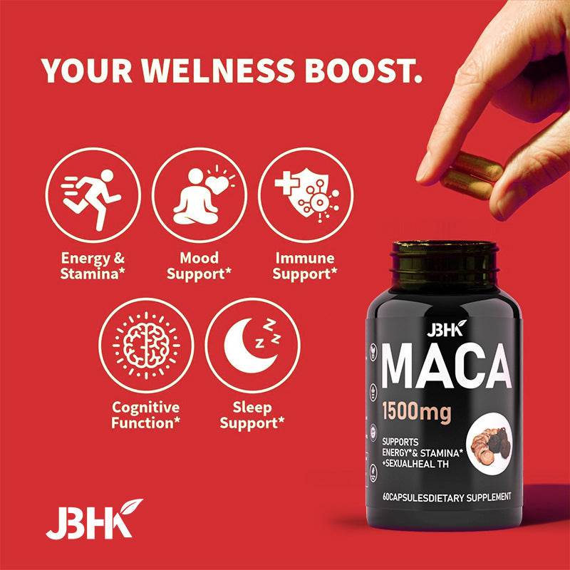 Maca Capsules - Male Nourishing Dietary Supplement - Concordia Style Boutique