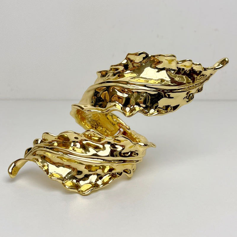 Retro gold leaf spiral bracelet - Premium Bracelet from Concordia Style Boutique - Just $18.28! Shop now at Concordia Style Boutique