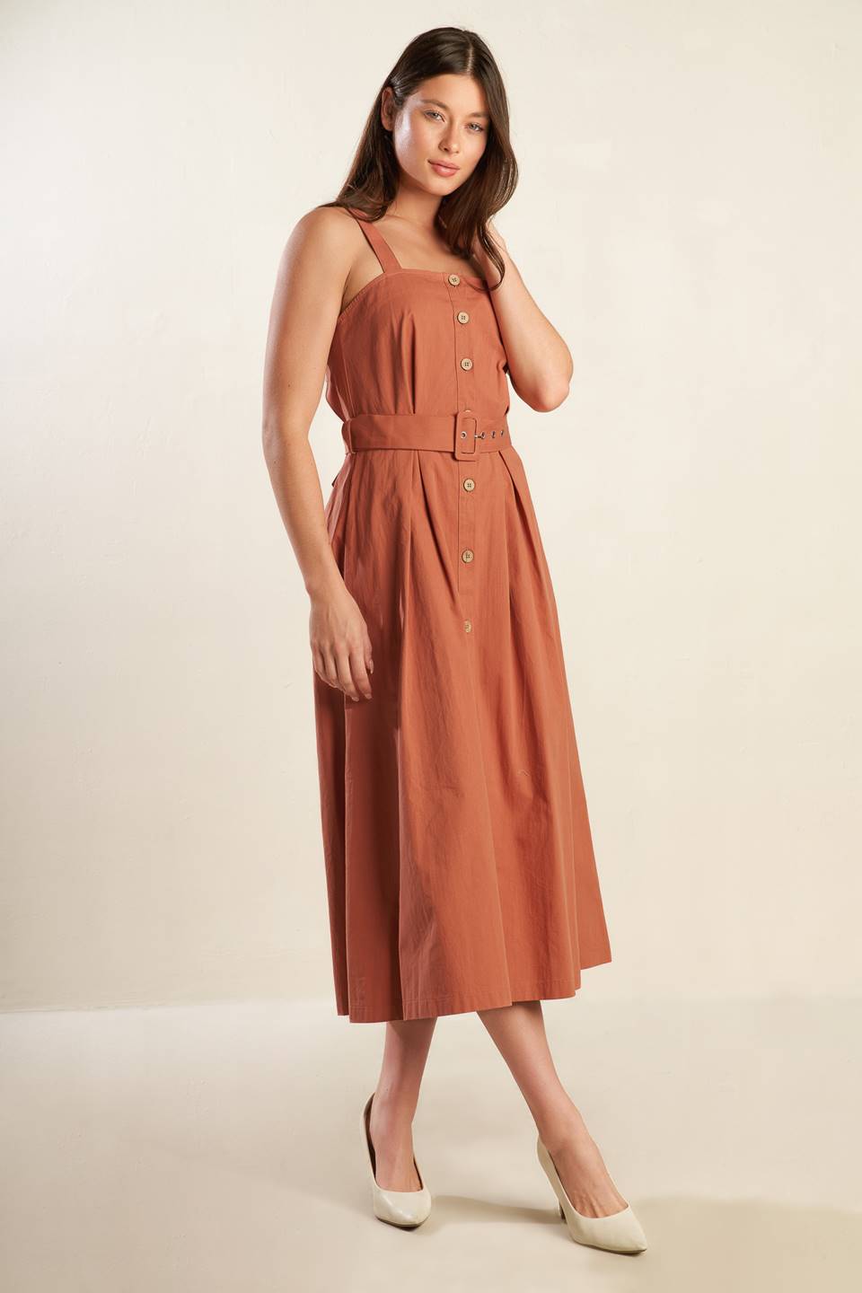 CALIFORNIA DREAMING WOVEN MIDI DRESS - Concordia Style Boutique