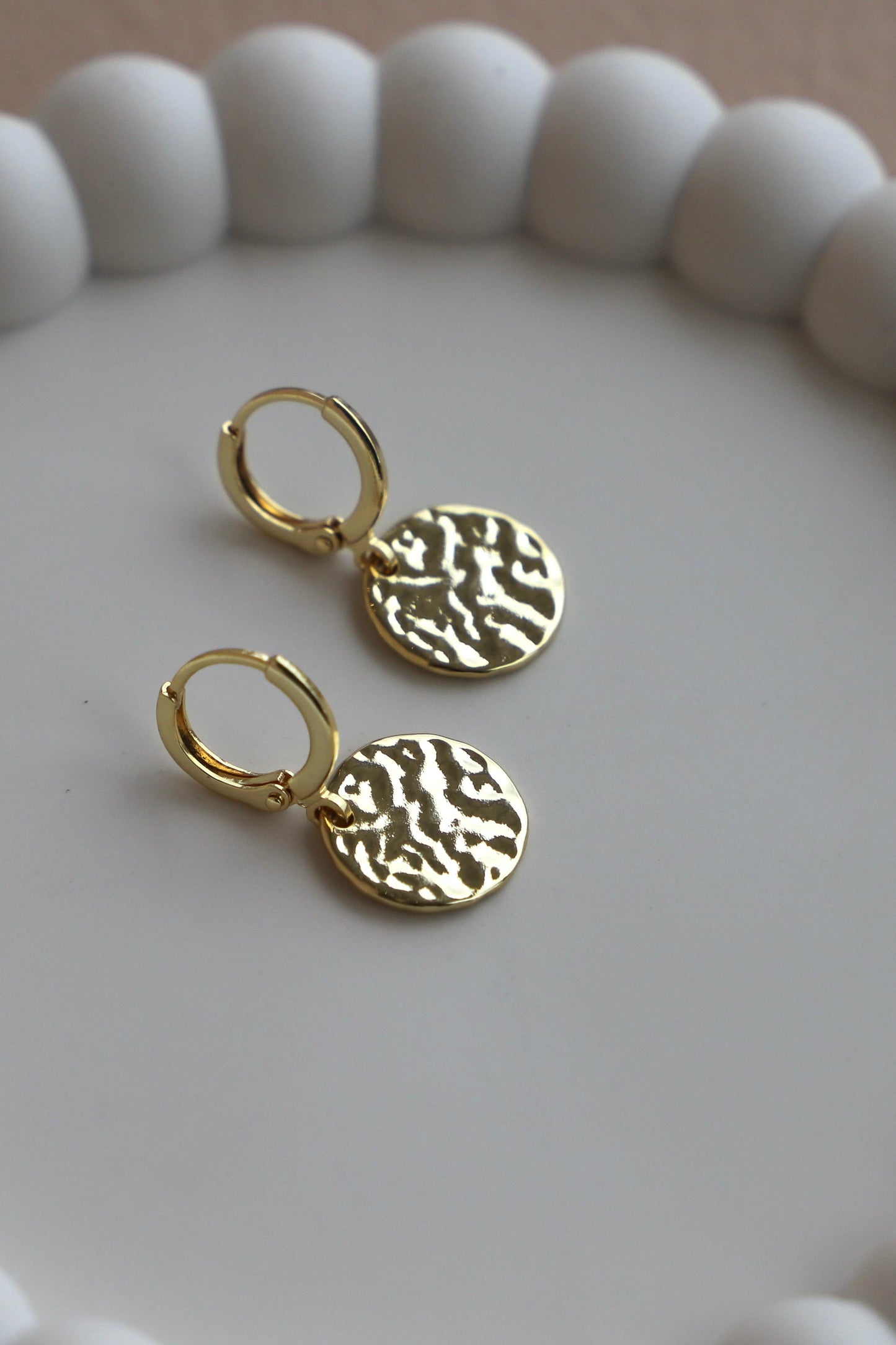 HAMMERED MEDALLION HUGGIES - Concordia Style Boutique