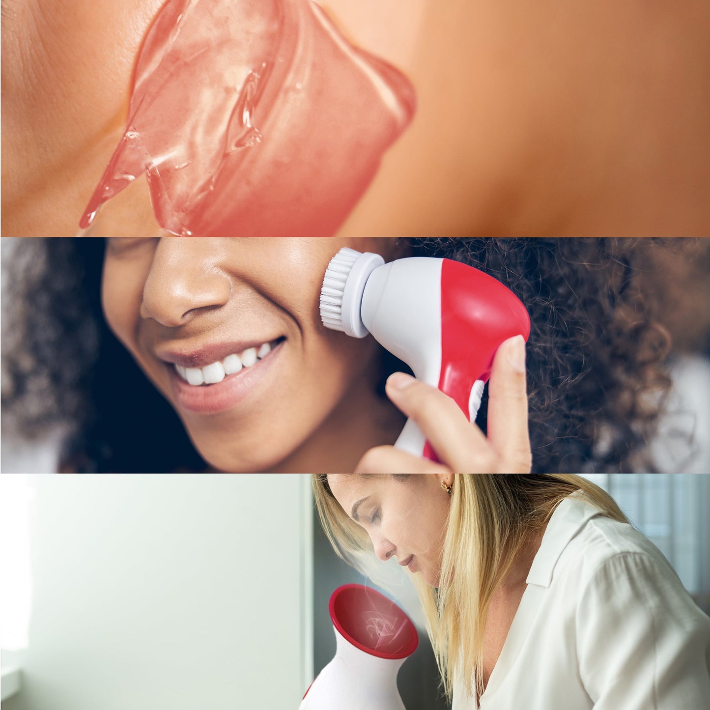 Pursonic Spa Facial Care Bundle: Facial Steamer, Cleansing Brush, & Gel Face Masks - Concordia Style Boutique
