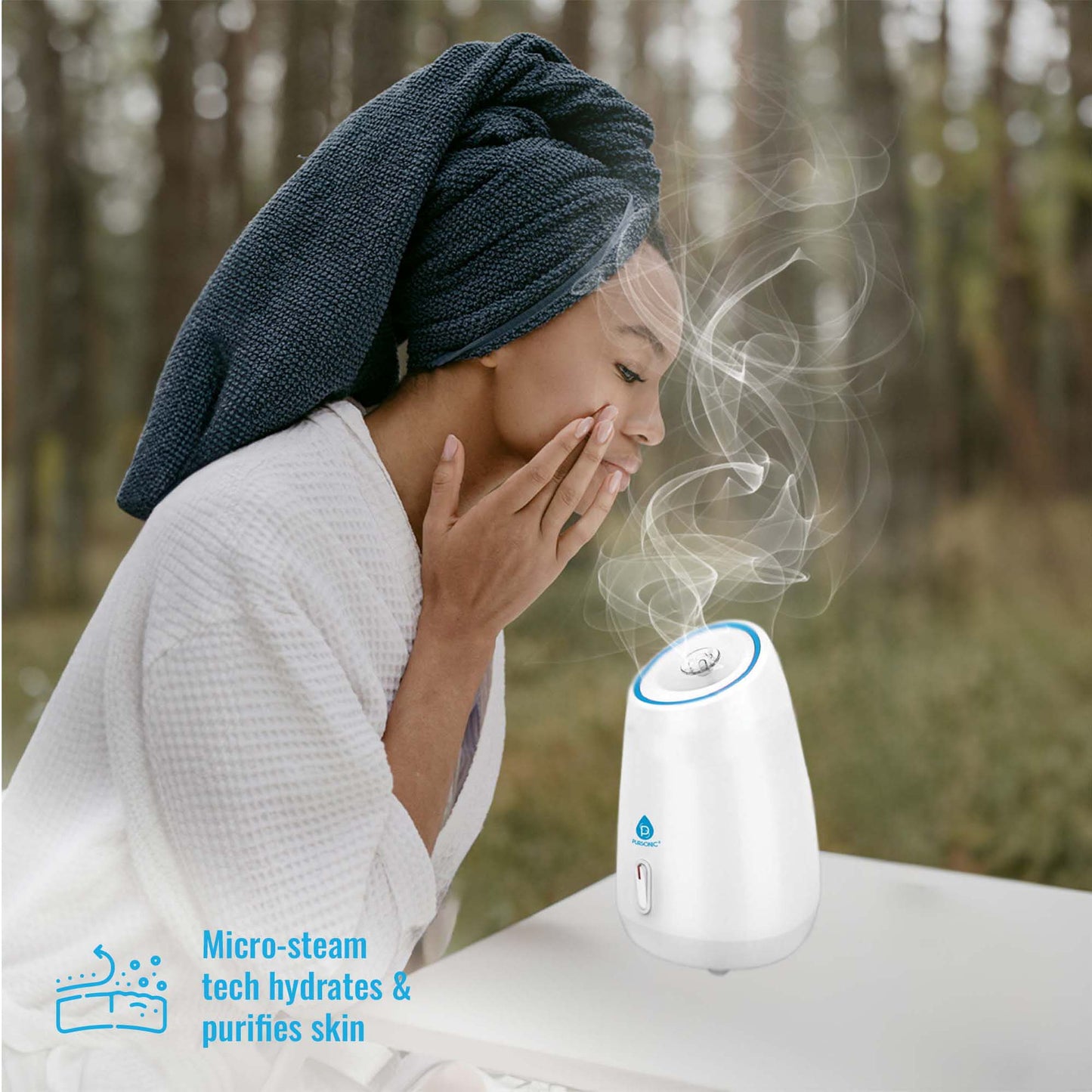 Pursonic Deluxe Facial Steamer with 6 Soothing Eye Masks & 6 Nourishing Lip Masks - Concordia Style Boutique