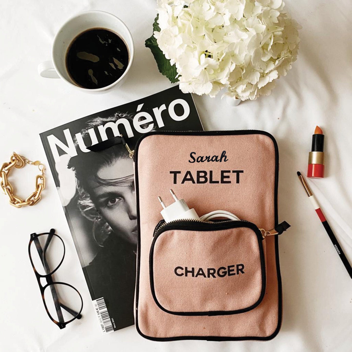 Tablet Case 11", Charger Pocket, Pink/Blush - Premium 5620 - Luggage & Bags > Luggage Accessories > Packing Organizers from Bag-all - Just $21! Shop now at Concordia Style Boutique