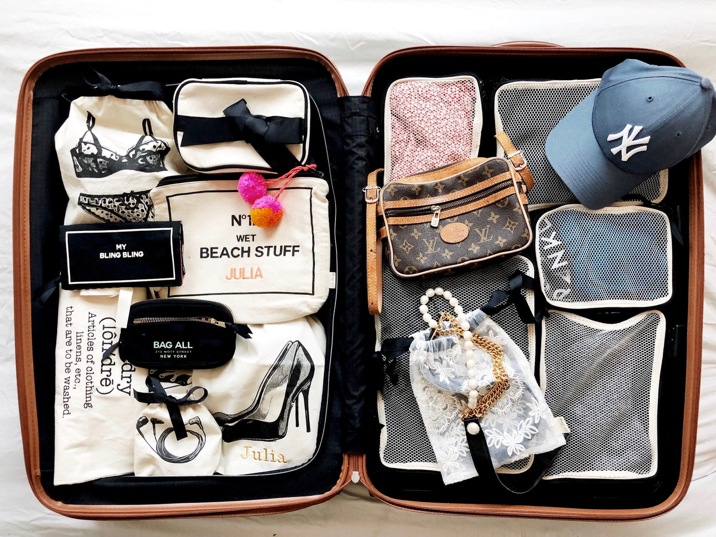 Cotton Packing Cubes, 3-pack Black - Concordia Style Boutique
