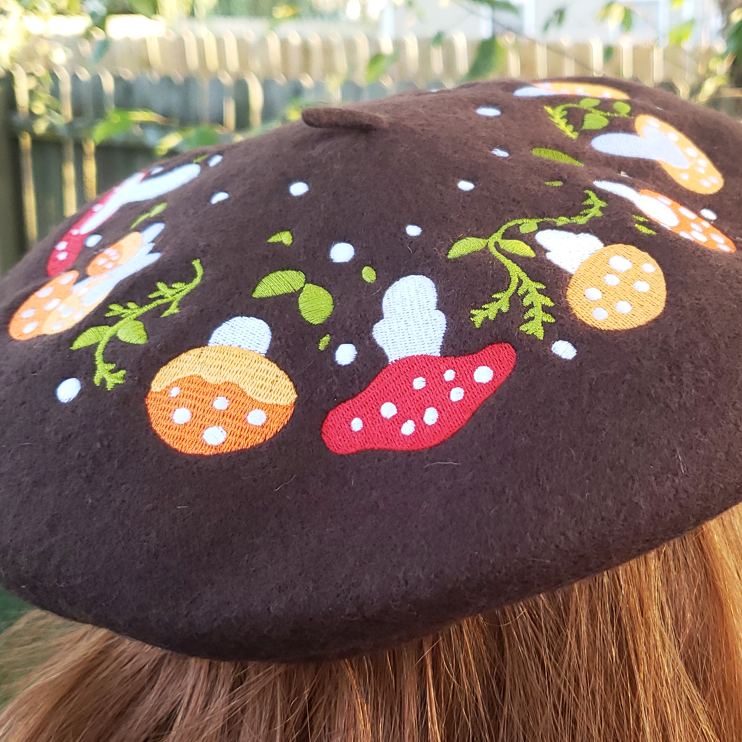 Fairy Circle Embroidered Beret - Concordia Style Boutique