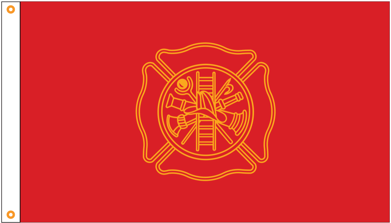 Fire Fighters Outdoor Flag