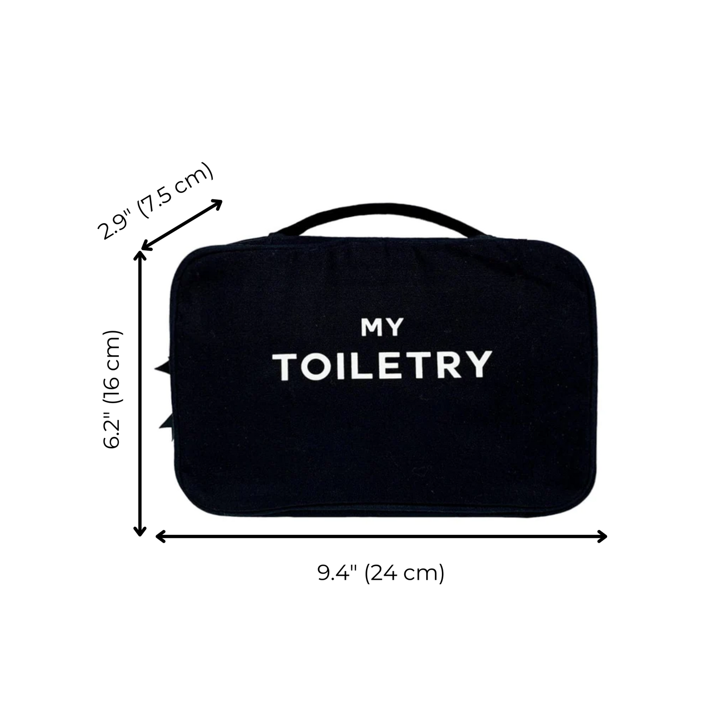 Folding/Hanging Toiletry Case, Black - Concordia Style Boutique