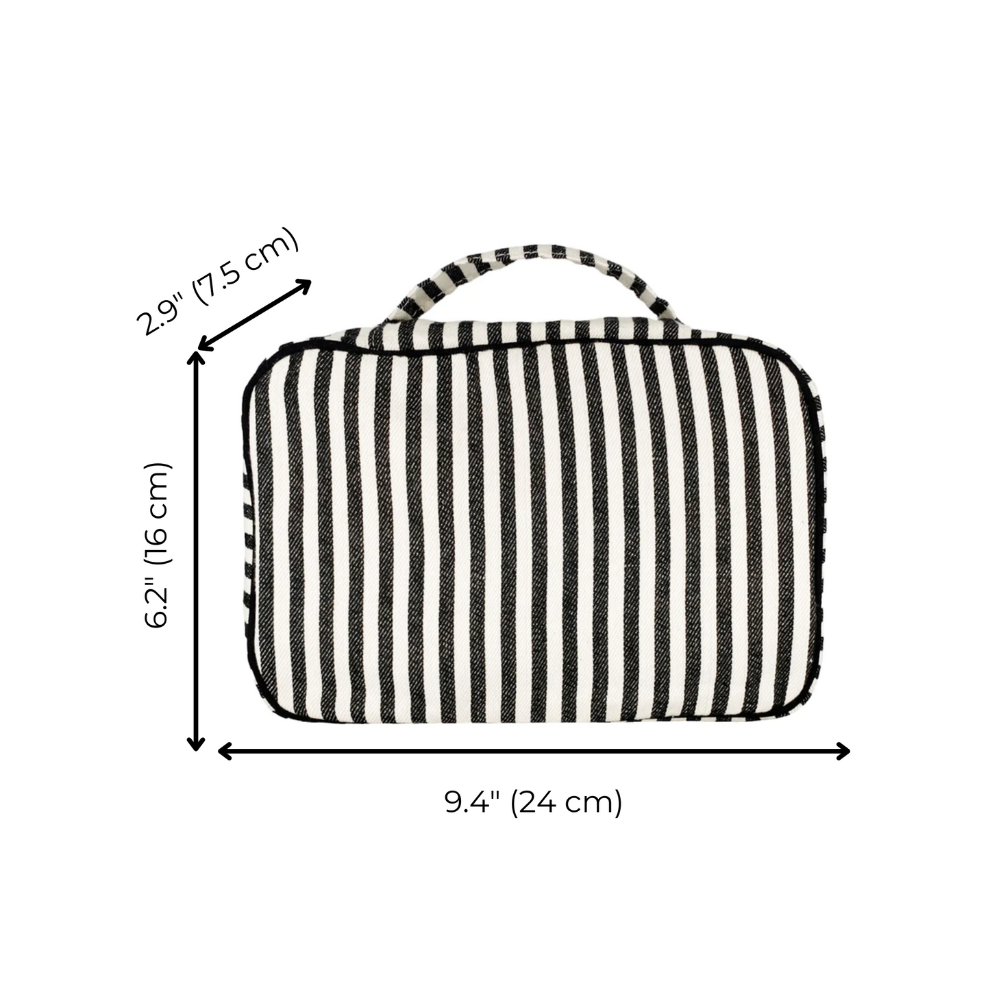 Folding/Hanging Toiletry Case, Striped - Concordia Style Boutique