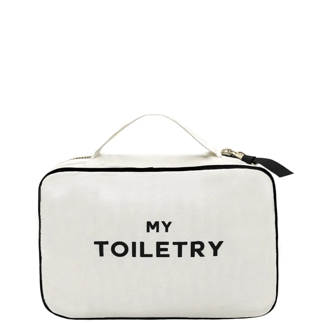 Folding/Hanging Toiletry Case, Cream - Concordia Style Boutique