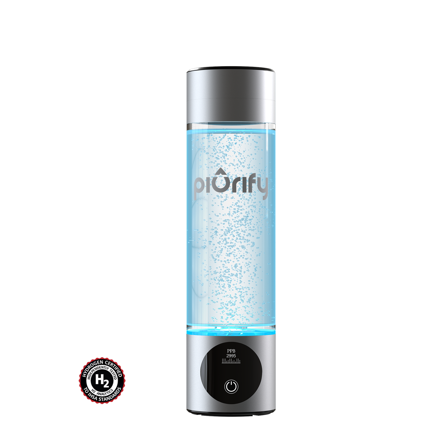 PIURIFY Hydrogenator® Bottle - Silver - Concordia Style Boutique
