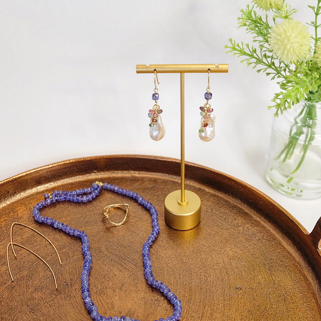 Stunning Baroque Pearl Earrings: One Of A Kind