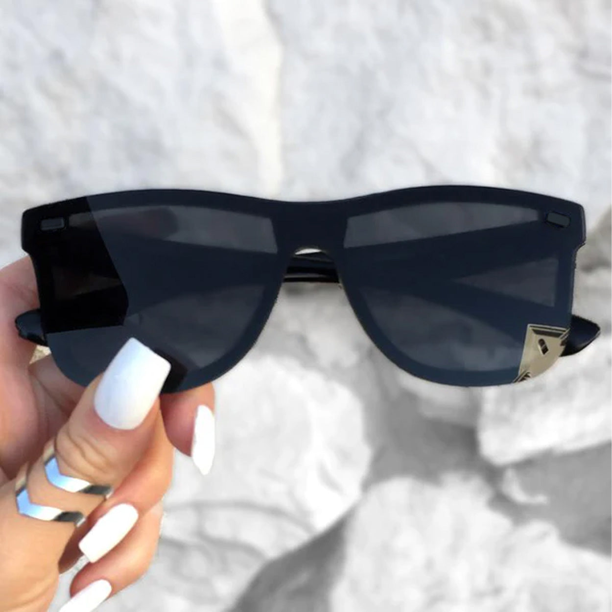Sustainable Future - Black Square Wayfarer Sunglasses - Concordia Style Boutique