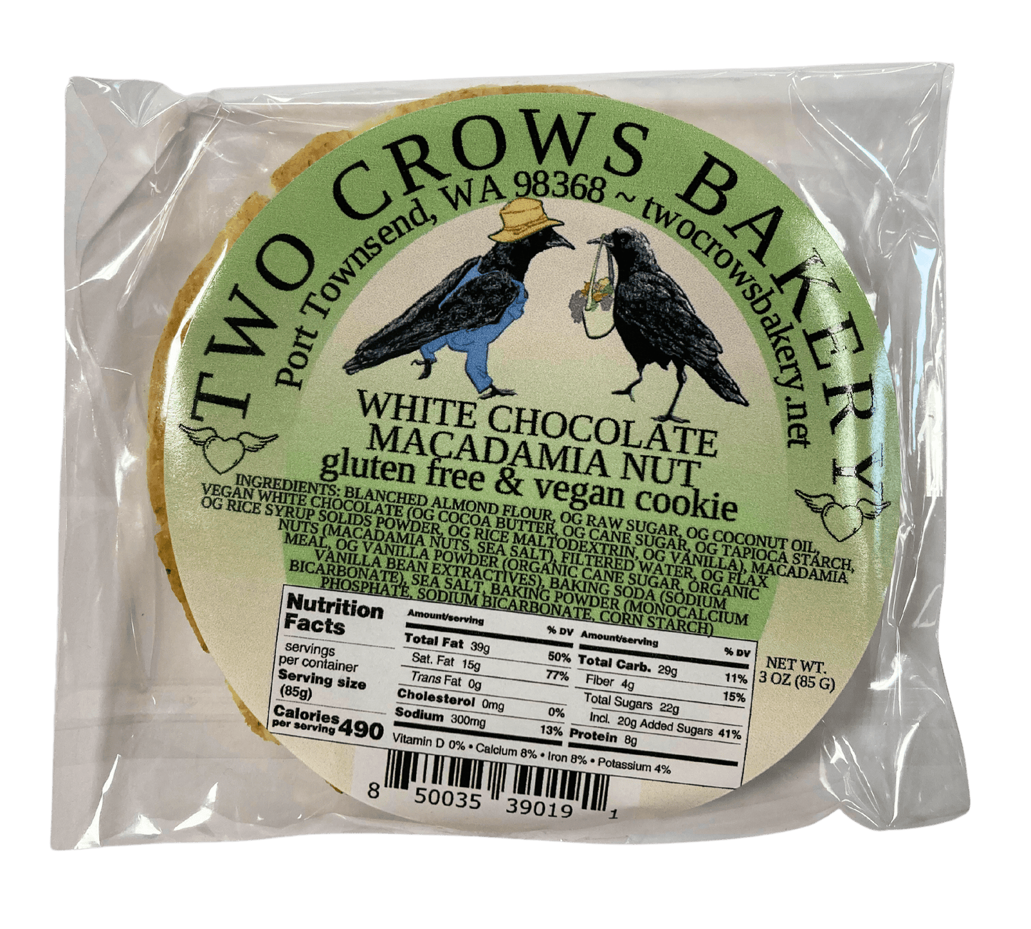 Cookies, Gluten-Free, Vegan, 3 oz - Concordia Style Boutique
