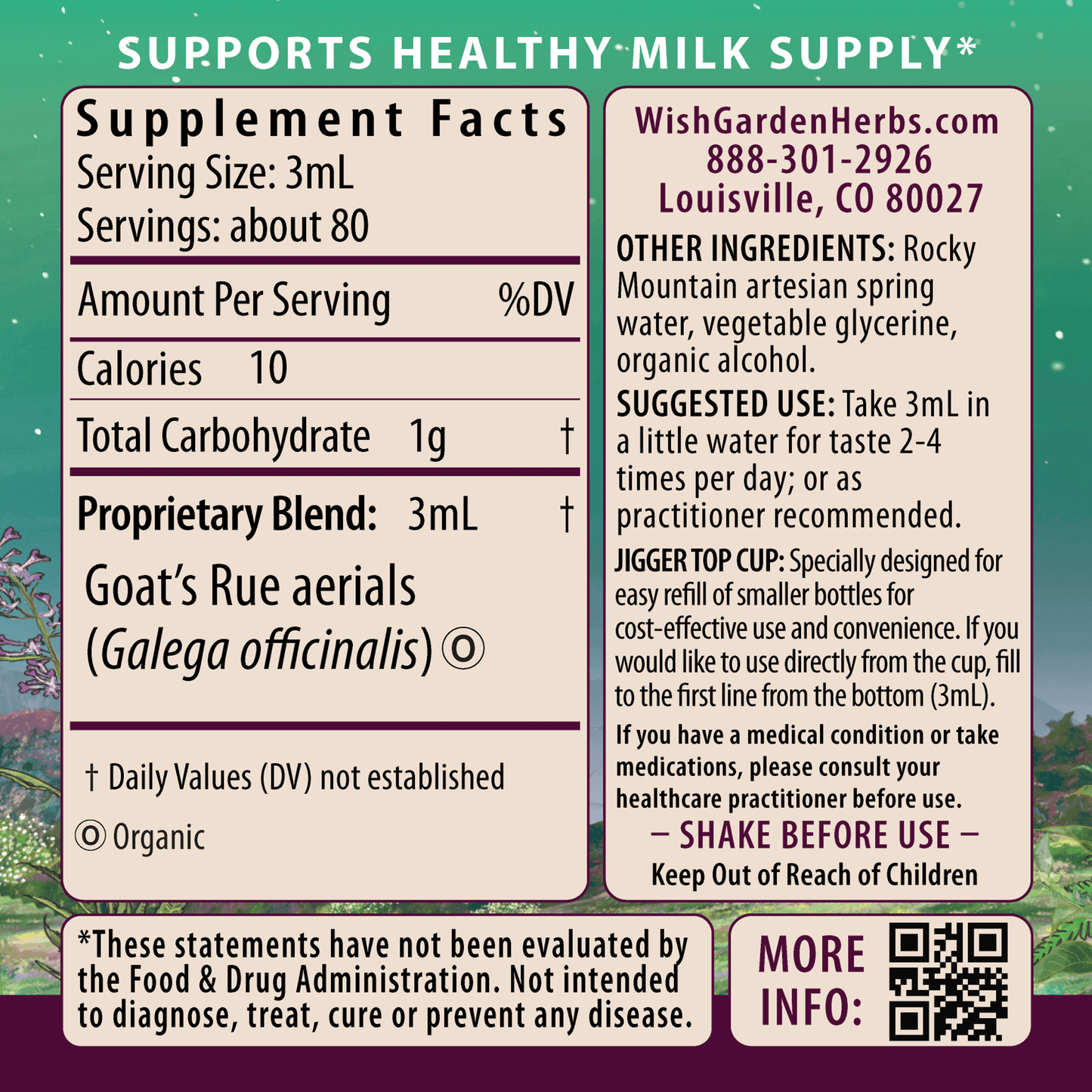 Goat's Rue Lactation Aid - Concordia Style Boutique