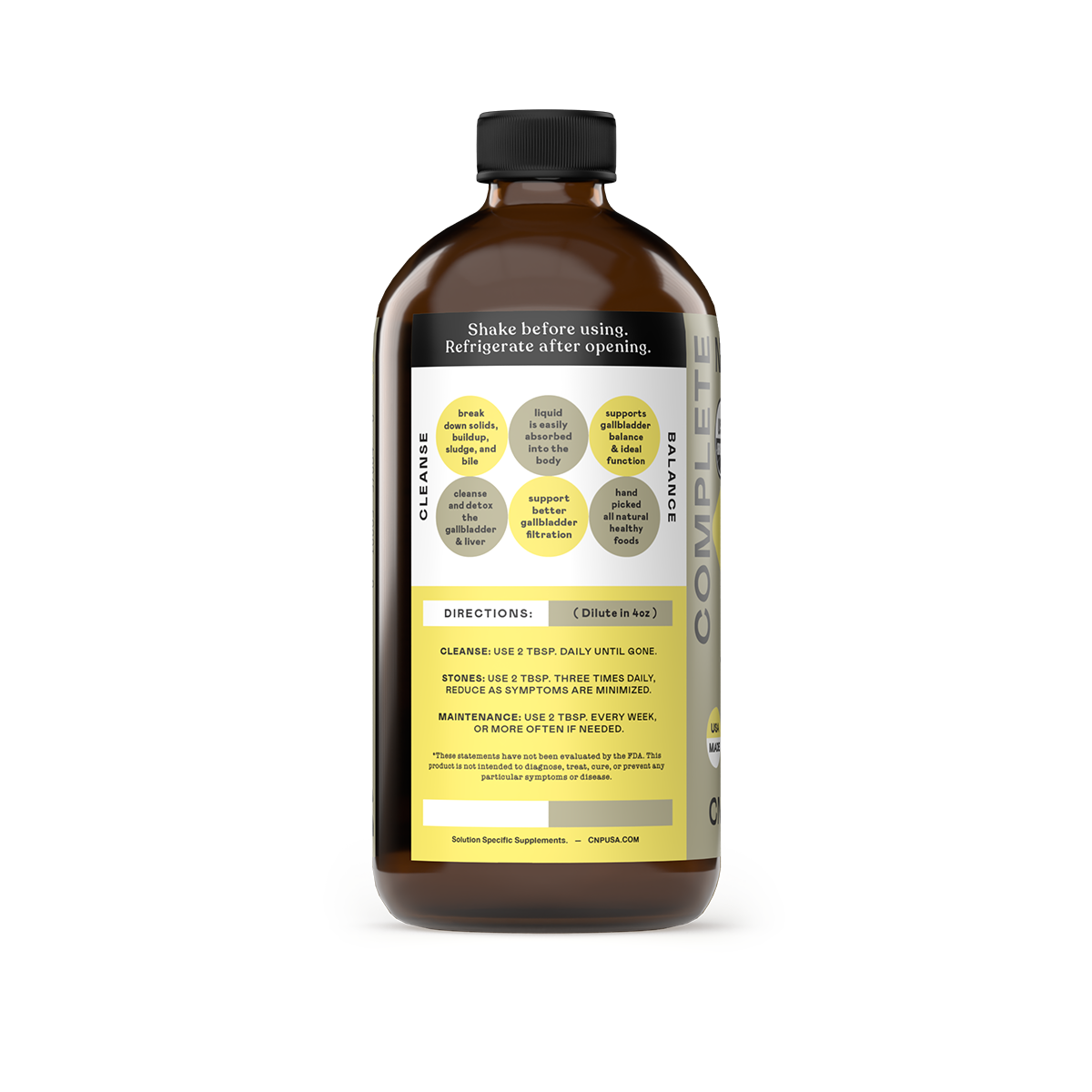 Gallbladder Complete - 16oz Glass Bottle