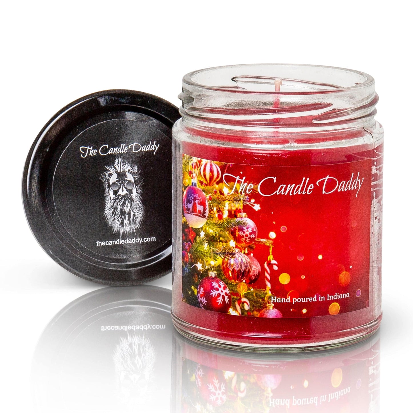 Christmas Splender - Christmas Morning Scented 6 Ounce Glass Jar Candle - 40 Hour Burn Time